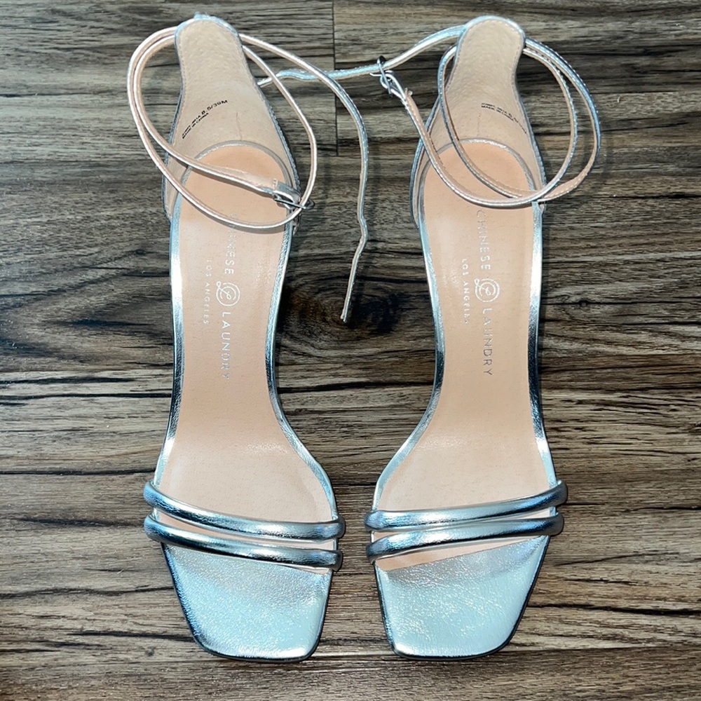 Jasmine Square-Toe Heeled Sandals